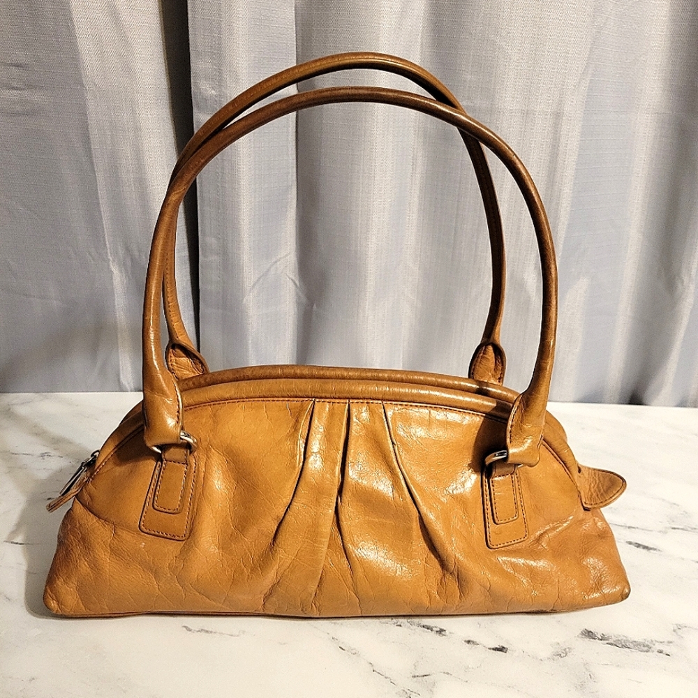 HOBO Int'l Unique Caramel Leather Shoulder Bag